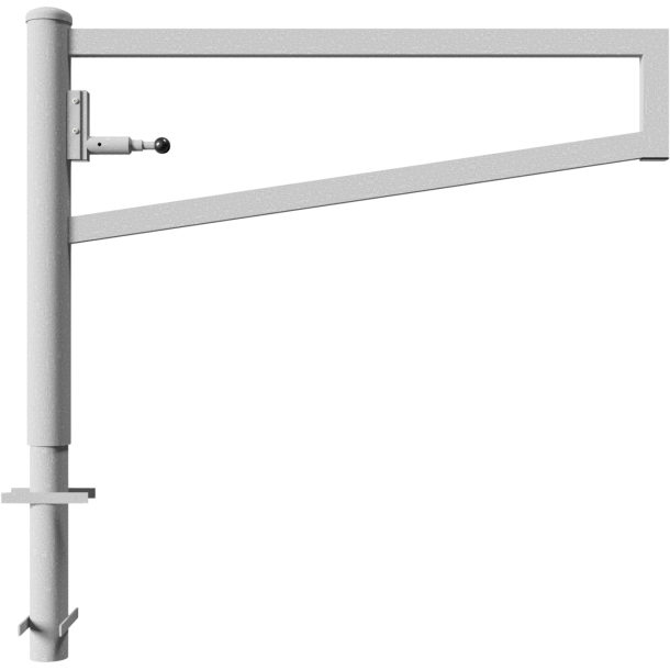 Swiveling gates | for casting in concrete, hot-dip galvanized | total width: 1500 mm | for padlock